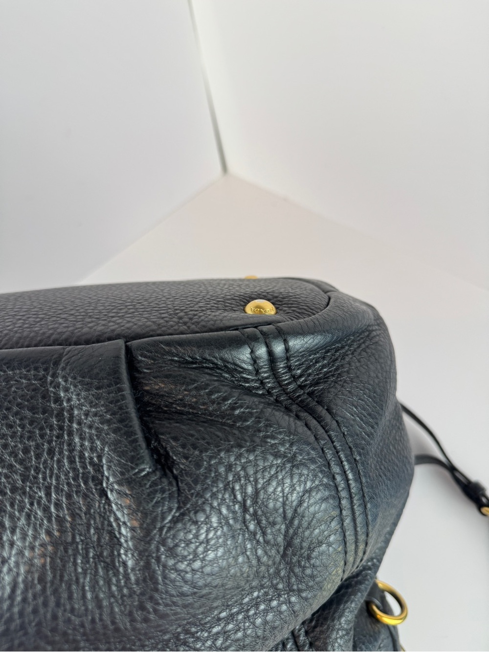 Prada Black Pebbled Leather Tote Bag - Picture 9 of 16